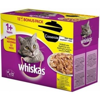 Whiskas Drůbeží výběr ve šťávě BONUS 12pack 1200 g