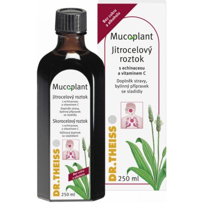 Mucoplant jitrocelový roztok bez cukru s echinaceou a Vitamínem C 250 ml – Hledejceny.cz