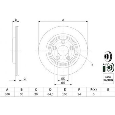 BOSCH Brzdový kotouč větraný Ø300mm 0 986 479 F67 – Hledejceny.cz