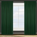 EUROFIRANY ZATEMŇOVACÍ ZÁVĚS NA PÁSCE PARISA 135X270 CM TMAVĚZELENÁ – Sleviste.cz
