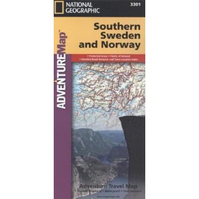 Jižní Švédsko a Norsko Adventure Map GPS komp. NGS – Sleviste.cz