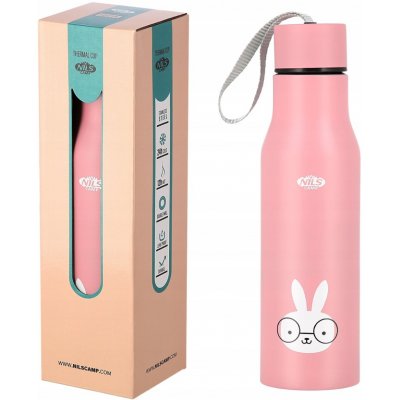 Nils Camp Termohrnek NCB12 králík růžový 500 ml