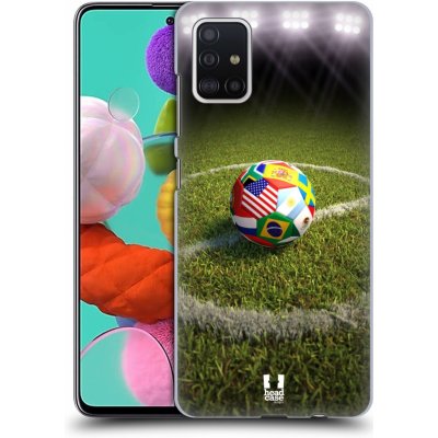 Pouzdro Head Case Samsung Galaxy A51 FOTBALOVÝ MÍČ ZEMÍ