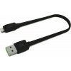 Adaptér a redukce k mobilu Green Cell GCmatte Lightning Flat 25 cm 25 cm USB kabel