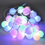 Solight LED vánoční řetěz barevné koule 40x LED 4m 2x AA – Zboží Mobilmania