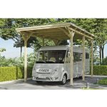 SKAN HOLZ Přístřešek na auto Emsland karavanový 404 x 604 cm přírodní – Sleviste.cz