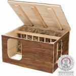 Trixie Natural Living Natural Living přírodní dřevěný domek HILKE s jesličkami 40 x 23 x 32 cm – Hledejceny.cz