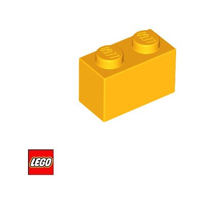 LEGO® 3004 Kostka 1x2 Světle-Oranžová – Zbozi.Blesk.cz
