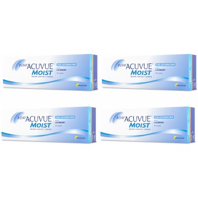 Johnson & Johnson 1 Day Acuvue Moist for Astigmatism 30 čoček balení 3+1 – Zboží Mobilmania