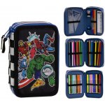 Cerdá třípatrový vybavený černý Avengers – Zboží Dáma