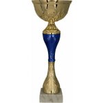 Kovový pohár Zlato-modrý 32 cm 12 cm – Zboží Dáma
