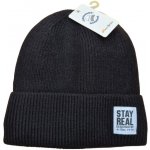 Grinsam Zimní pletená čepice s fleecem černá černá/Stay Real – Hledejceny.cz