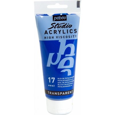 Pébéo Studio Acrylic Akrylová barva 100 ml 017 modř phthalocyanová – Sleviste.cz