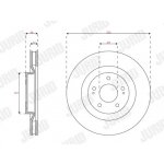 JURID Brzdový kotouč - 320 mm JRD 563307JC