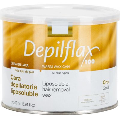 Depilflax 100 Zlatý vosk na depilaci v plechovce 500 ml – Zboží Dáma