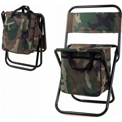 Verk Group Jídelní židlička Rybářská židle taška moro odstíny zelené