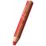 Stabilo Pastelka STABILO woody 3 v 1 barvička vodovka voskovka červená 445845 – Sleviste.cz