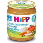 HiPP BABY BIO Zelenina a rýže s kuřecím masem 125g