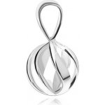 Šperky eshop Přívěsek ze stříbra 925 kulička ze zakroucených proužků V03.25 – Zboží Dáma