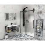 SAPHO VOLCANO BLACK sprchové dveře 1800 mm, čiré sklo – Zboží Mobilmania