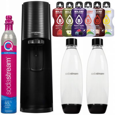 SodaStream Terra perlivá + 2 klasické 1l lahve | ČERNÁ – Sleviste.cz