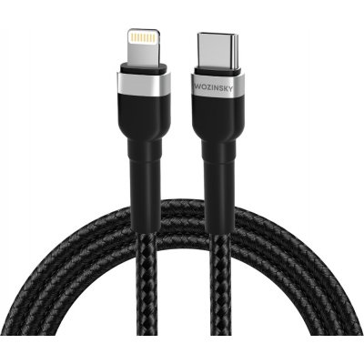 Wozinsky WNBCL2 USB-C PD, Apple Lightning, 2m, černý – Hledejceny.cz