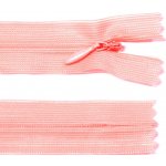 Spirálový zip no.3 skrytý nerozepínací 20cm - více barev color: 553 lososová – Hledejceny.cz