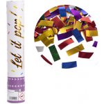 Amscan Konfety vystřelovací proužky barevné lesklé 40 cm – Zboží Dáma