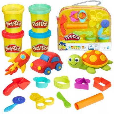 Play-Doh Modelína SADA KUFŘÍK S PŘÍSLUŠENSTVÍM + 4 KELÍMKY 224G – Hledejceny.cz