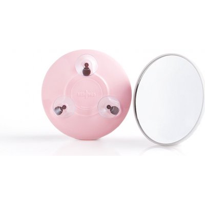 Diva & Nice Cosmetics zrcátko zvětšovací s přísavkami 9cm růžové – Zboží Dáma