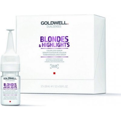 Goldwell Dualsenses Blondes & Highlights sérum na vlasy pro blond a melírované vlasy Color Lock Serum – Color Protection 12x18 ml