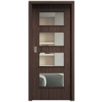 Sapeli Swing Komfort M49 posuvné ořech 90 x 197 cm Čiré sklo – Hledejceny.cz