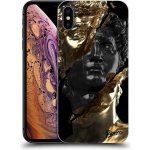 Pouzdro Picasee silikonové Apple iPhone XS Max - Black Gold černé – Zboží Mobilmania