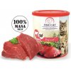 Konzerva pro kočky Fine Cat hovězí 100% masa 800 g