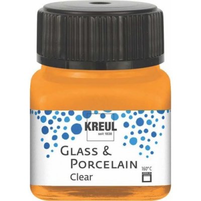 Kreul Barva na sklo a porcelán clear 20 ml ORANŽOVÁ – Sleviste.cz