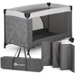 Petite&Mars Cestovní postýlka Nyja Urban Jungle Charcoal – Zboží Mobilmania