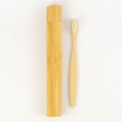 Kumpan ASCH01 bambusový zubní kartáček s aktivním uhlím Soft