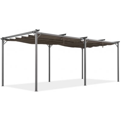 Garden Point pergola La Palma 3x6 m Hnědá na terase – Zboží Dáma