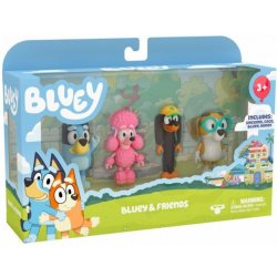 Bluey 4-Pack Bluey & Friends Přátelé