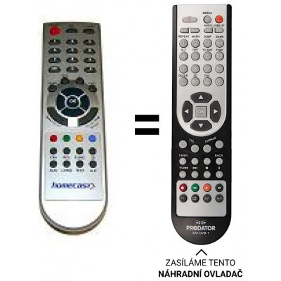 Dálkový ovladač Predátor Homecast EM-TECH - EM150, EM-150CR, EM200CR – Hledejceny.cz