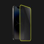 Picasee ochranné tvrzené sklo se svítícím rámečkem pro Apple iPhone 16 Plus - Žlutá P4956 – Zboží Živě