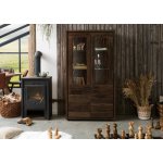 Bighome Bark akácie 98x40x180 tmavě hnědá lakovaná – Hledejceny.cz