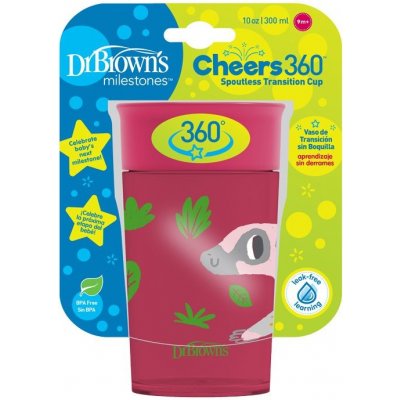 Dr.Browns hrníček nerozlévací 360° červená 300 ml – Hledejceny.cz