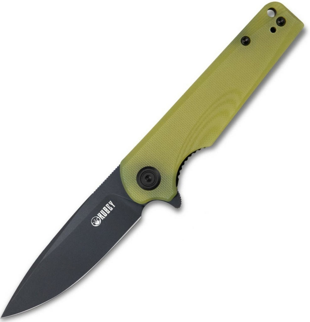 KUBEY Wolverine Liner Lock Folding Knife Translucent G10 Handle KU233D