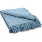 Vlnka Vlněný oboustranný pléd Merino s kašmírem modrá 140x200 – Zboží Dáma