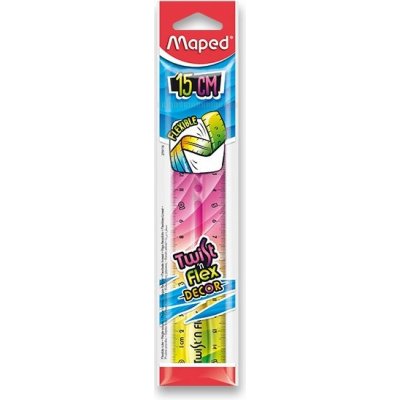 Maped Twint´n Flex 279115 pravítko duhové 15 cm mix barev – Zboží Živě