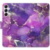 Pouzdro a kryt na mobilní telefon Samsung iSaprio Purple Marble Samsung Galaxy A14 / A14 5G