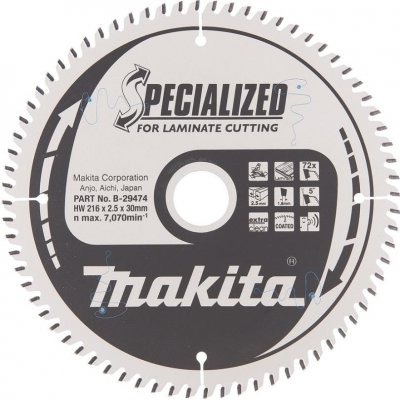 Makita pilový kotouč na lamino 216x30mm 72T B-29474 – Zboží Dáma Makita pilový kotouč na lamino 216x30mm 72T B-29474 – Zboží Dáma