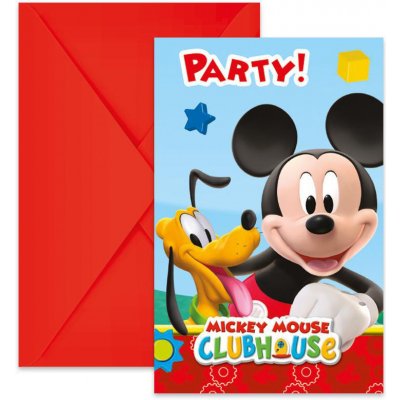 Mickey Mouse pozvánky na party a obálky Procos – Zboží Mobilmania