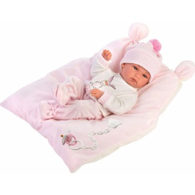 Llorens New Born holčička na růžové dečce 35 cm 63542 – Zboží Mobilmania